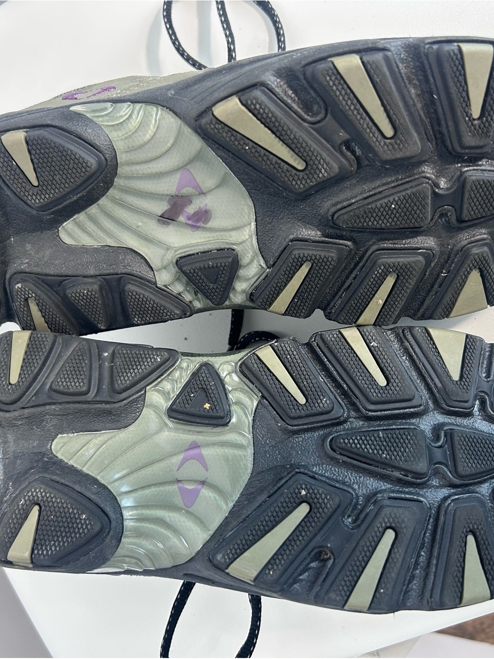 Apex Women’s Gray Purple Trail Walking Sneakers Shoes Size 8 - Picture 5 of 9
